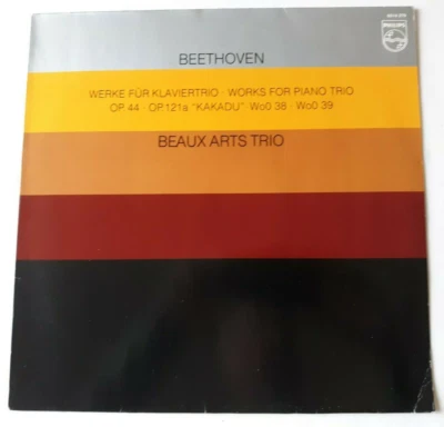 Beethoven Piano Trios Nos. 8-11 (Beaux Arts Trio) Philips 6514 279 LP is nm - Image 1 of 4