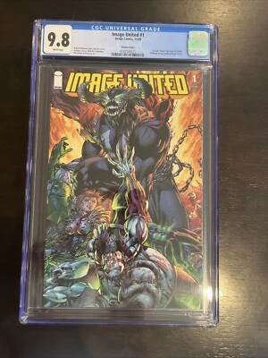Image United #1 (2009), Jim Lee Variant, CGC Graded 9.8 - Image 1 of 2