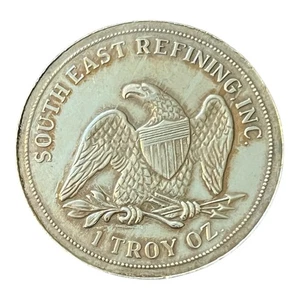 Ronda de plata .999 vintage de 1 oz - South East Refining Inc - moneda de 1 lingote FL - Imagen 1 de 3