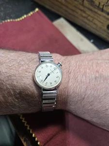 Vintage Waltham Pocket Watch 6.0 C , converted to Wrist Watch Sterling Case - Picture 1 of 9