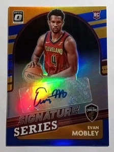 2021-22 Panini Donruss Optic Evan Mobley RC Signature Series Blue Prizm Auto /25 - Picture 1 of 2