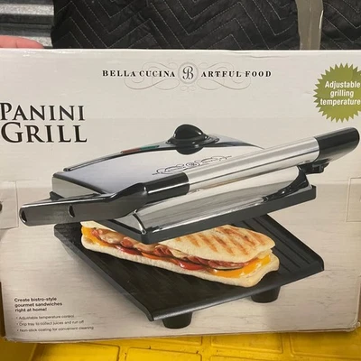 Bella Panini Grill Bistro At Home Modelo #YDE811 Foto 1 de 4