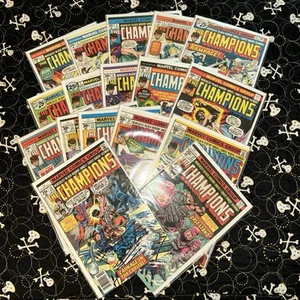 The Champions On Marvel Comics 1975 Complete Set #1- 17 By Tony Isabella-DonHeck - Picture 1 of 17