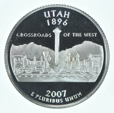 2007-S Washington State Quarter 90% Silver Proof Utah *4226 - Image 1 of 3