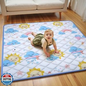 50x50 Playpen Mat, PIGLOG 0.8 Inch Thick Foam Baby Play Mat for Floor, Soft F - Picture 1 of 5