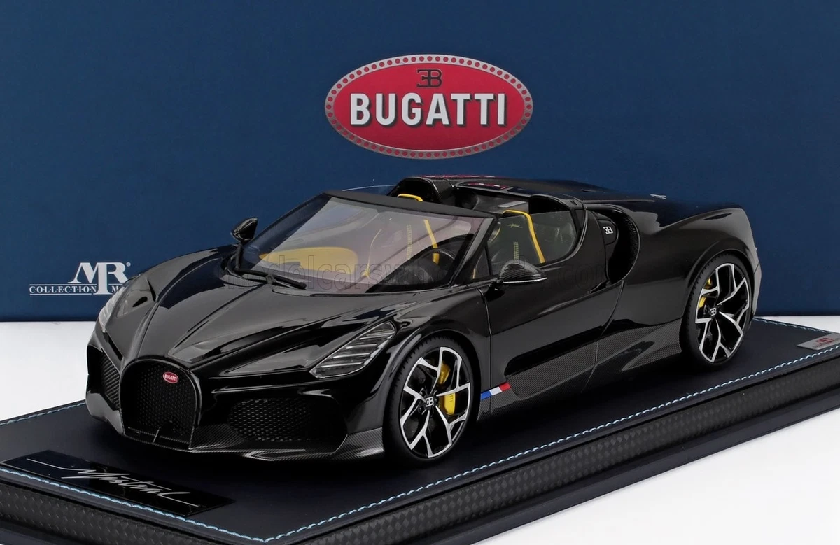 MR Collection BUGATTI MISTRAL W16 2023 BLACK LE399 1/18 Scale New
