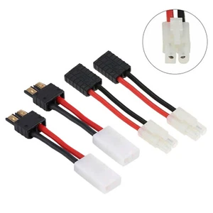 2pc Tamyia to Traxxas Male Female Connector Adapter 5CM 14AWG Wire Lead for Lirs - Picture 1 of 17