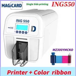 NEW MagicardI NG550 Single Side ID Card Magicard Card Printers + Color Ribbon - Picture 1 of 8