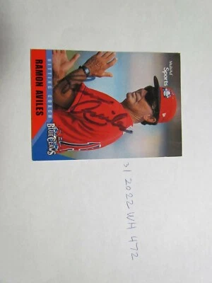 2002 Blue Claws Ramon Aviles Signed Baseball Card JSA Auction Cert  - Image 1 of 2