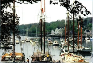 Fishing and Pleasure Boats in the Marina, Camden, Maine Postcard - Picture 1 of 2