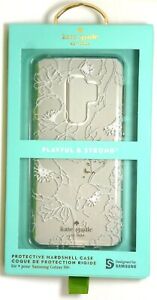 kate spade Hardshell Case for Samsung Galaxy S9+ , Dreamy Floral White with Gems