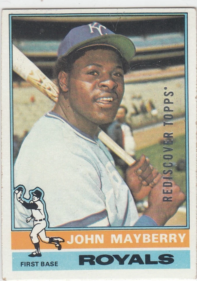 John Mayberry Topps Rediscover Silver Foil 1976 recompra #440 - KC Royals 2017 Foto 1 de 1