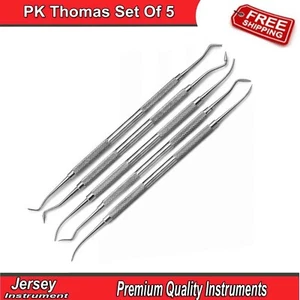 Juego de 5 instrumentos restauradores de modelado de cera dental PK Thomas Wax talladores CE - Imagen 1 de 4
