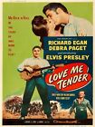 1956 Elvis Presley "Love Me Tender" Film NOWY Metalowy znak: Pan Rock N Roll Debiut