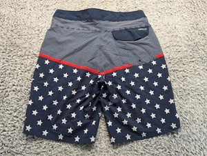 Hurley Shorts Men 32 Red White Blue Board Swim Trunks Surf Swim Summer Beach - Picture 1 of 7
