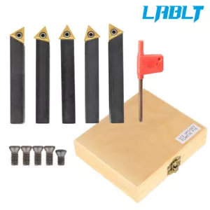 LABLT 5x1/2" Inserto in Carburo Indicizzabile Tornitura Set Porta Punte Utensili per Tornio - Foto 1 di 10