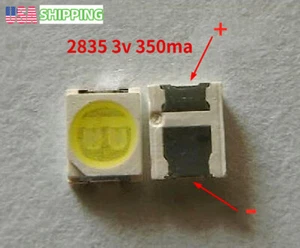 100pcst Led Lamp Beads 2835 3528 3V 350MA for Repair Led TV Backlight Strips - Picture 1 of 3