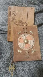 Scald's Saga series Handmade leather notebook in wooden box - Picture 1 of 5