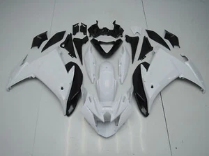 Plastics Fairings Kit for Yamaha FZ6R 2009-2015 FZ-6R 09 10 Bodywork White Black - Picture 1 of 12