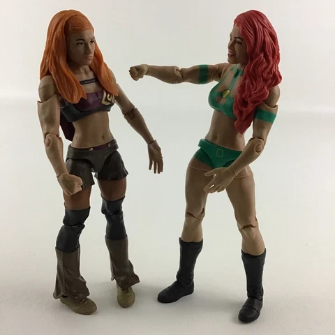 WWE Superstars Ladies Of Wrestling Becky Lynch Eva Marie Action Figures Mattel Cover