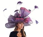 Aubergine Eggplant Dark Purple Kentucky Derby Hats Royal Ascot Church Ladies