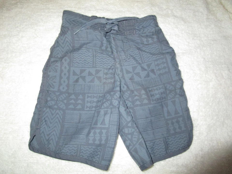 Boy's size 4 Pumpkin Patch grey board shorts with an adjustable waist - image 1 of 1