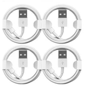 4x Genuine Fast Charger For iPhone IOS Cable USB Lead 14 13 12 11 6 5 7 8 XS XR - Picture 1 of 5