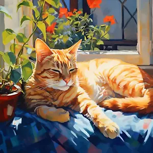 Diamond Art Kits for Adults, Cat 5D Diamond Painting Kits for Beginner DIY Gem.. - Picture 1 of 7