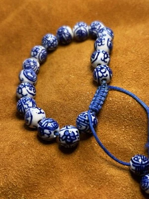 Pulsera asiática de porcelana con cuentas  Foto 1 de 4