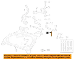 FORD OEM Fender-Apron/Rail Assy Bolt 6E5Z3057AA - Picture 1 of 2