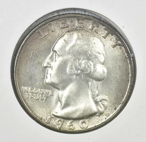 1960 D SILVER WASHINGTON QUARTER  - Picture 1 of 2