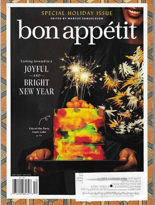 Bon Appetit Magazine Dec 2020 Recipes Cooking Holiday Issue Christmas Layer Cake - Image 1 of 2