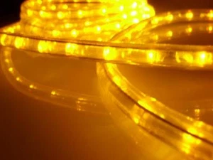 150-Feet, Yellow, 120V 2-Wire 1/2-Inch LED Rope Light, 1.0-Inch LED Spacing - Picture 1 of 6