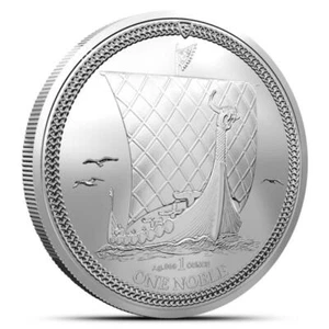 2024 1 oz Isle of Man Silver Noble (BU) - Picture 1 of 2