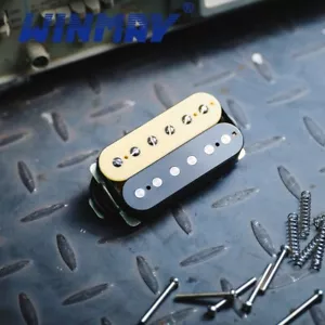 WINMAY Electric Guitar Pickups NECK Zebra Humbucker Alnico 5 "Miami-1" FREE SHIP - Picture 1 of 6