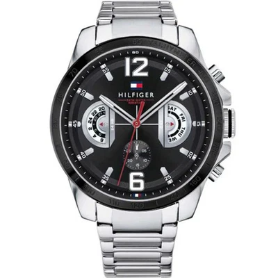 Tommy Hilfiger 1791472 Reloj Hombre Acero Inoxidable Esfera Negra 46mm Foto 1 de 4