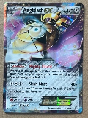 Aegislash EX (65/119) XY: Phantom Forces - 2014 - Ultra Rare - LP - Pokemon TCG - Image 1 of 2