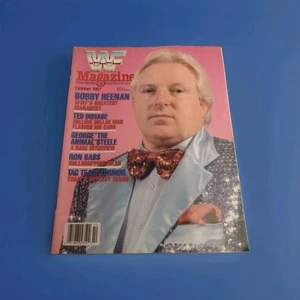 WWF WORLD WRESTLING FEDERATION MAGAZINE OCTOBER 1987 BOBBY HEENAN TED DIBIASE - Picture 1 of 5