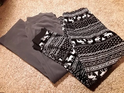 2 пары женских больших домашних брюк/пижамных низов - Изображение 1 из 4