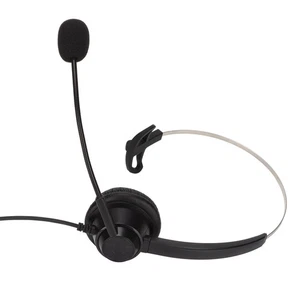 H360‑3.5MV 3.5mm Office Headset Monaural Call Center Headset Supports Speake NEW - Afbeelding 1 van 12