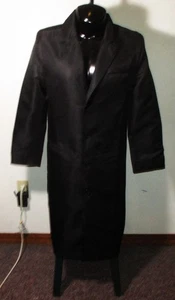 SPIRIT Black Midi Button Coat Men's Size M - Picture 1 of 6