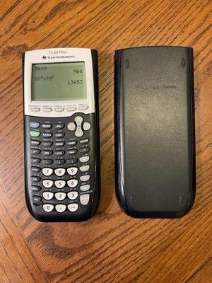 TEXAS INSTRUMENTS TI-84 PLUS GRAPHING CALCULATOR BLACK - Image 1 of 4