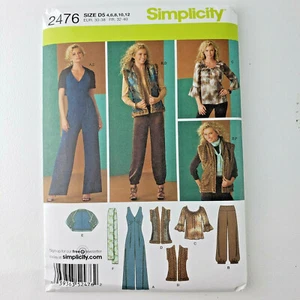 Simplicity Womens Pattern - Jumpsuit Harem Pants Misses UNCUT Size 4 6 8 10 12 - Picture 1 of 6
