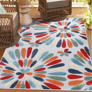 Marigold Oversized Floral Large Indoor Outdoor Area Rugs Or Runner Rug - Picture 1 of 53