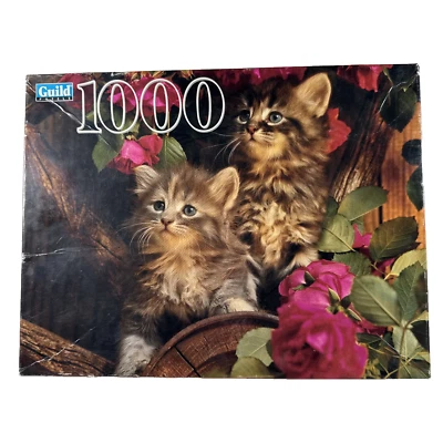 NEW OLD STOCK 2000 SEALED Golden Guild Puzzle 1000 Pcs KITTENS - Image 1 of 4