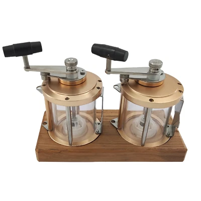 ISURE Deep Sea Fishing Reel Salt & Pepper Grinder Set Mills With Wood Plate - image 1 of 4