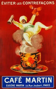 Decorative Poster. Fine Graphic Home Art Design. Cafe Martin Advertisement. 2795 - Picture 1 of 1