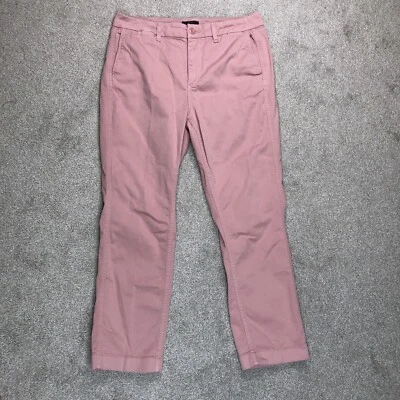 J Crew Womens Chino Pants Sz 28 Boyfriend Slim Broken In Pale Pink Color - Image 1 of 4
