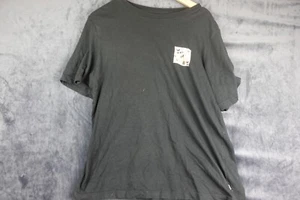 RVCA Men's T-Shirt Size Large Black Regular Fit Short Sleeve Tee Back Print - Picture 1 of 10