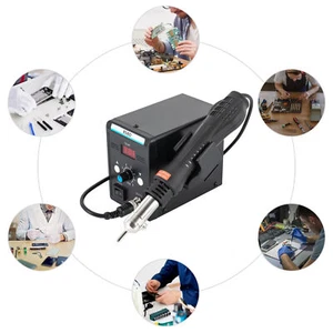 858D Soldering Iron Hot Air Gun Desoldering Rework Station SMD Digital Solder - Picture 1 of 24